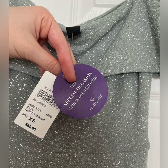 Sage glittery maxi dress - Picture 6 of 6